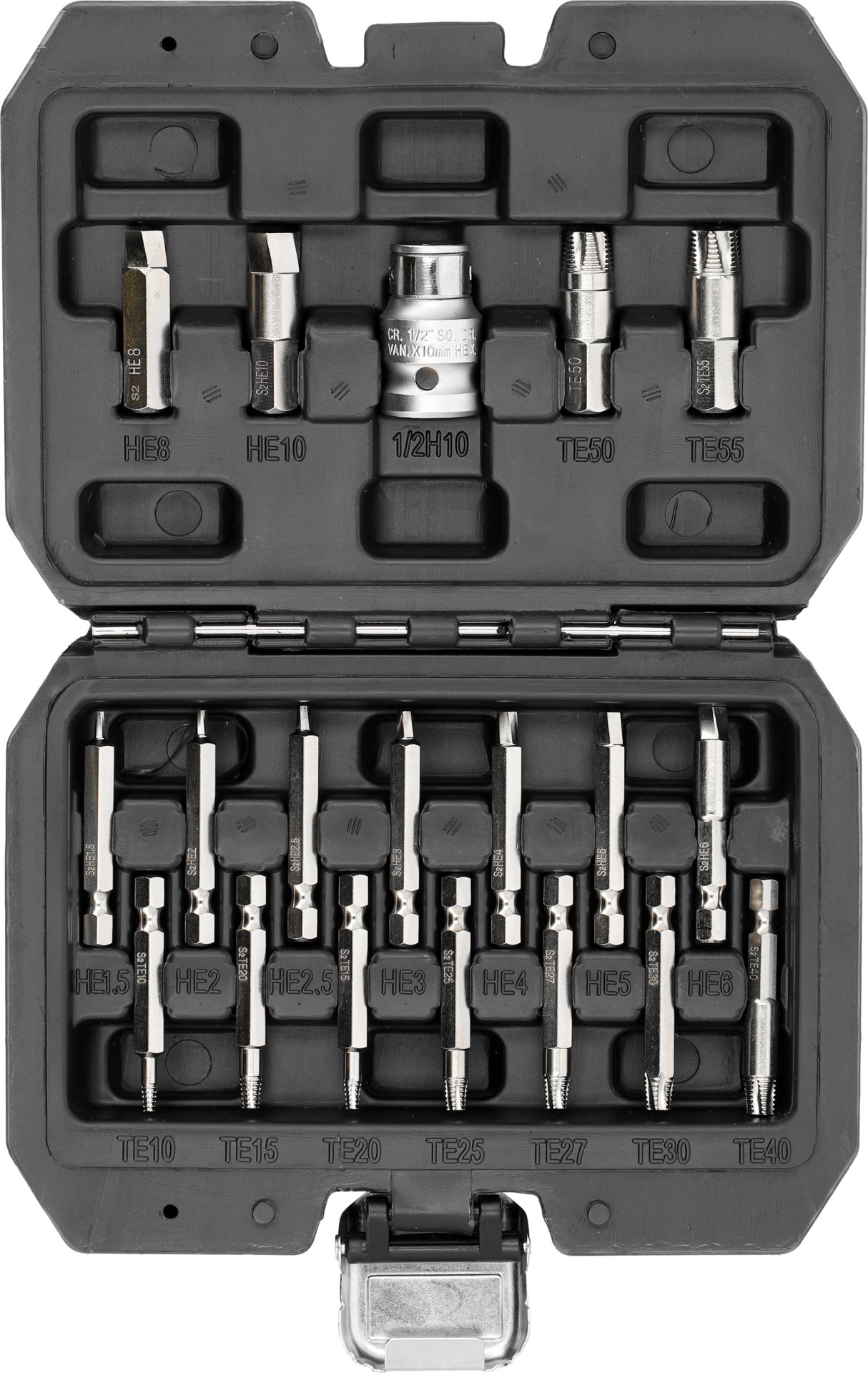 ZESTAW BITÓW DO OBROBIONYCH ŚRUB TORX i HEX 19SZT  " YATO "