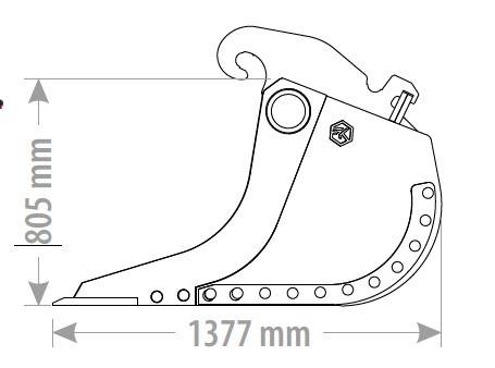 Łyżka do przesiewania 1600mm 14-18T