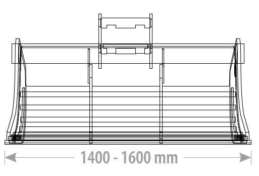 Łyżka do przesiewania 1600mm 10-12T
