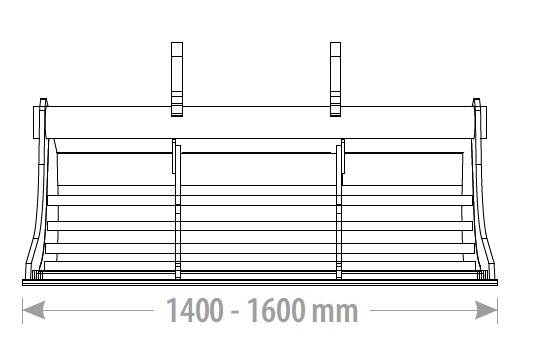 Łyżka do przesiewania 1600mm 12-14T
