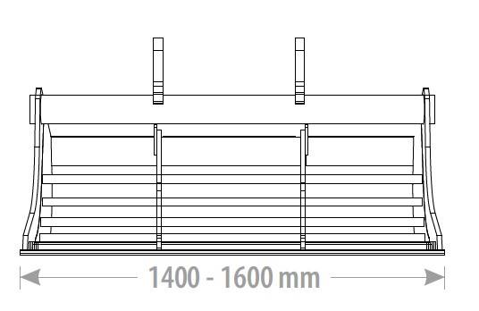 Łyżka do przesiewania 1600mm 12-14T