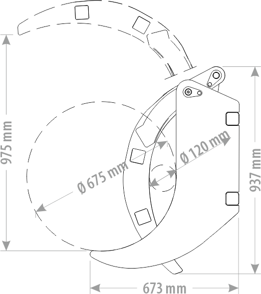 Chwytak do drewna jednoramienny EURO