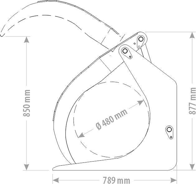 Chwytak do drewna STANDARD EURO