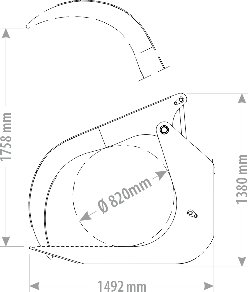 Chwytak do drewna MAXI EURO