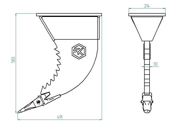 Ząb zrywający ripper SAW 1,9-3,5T  Lehnhoff MS01