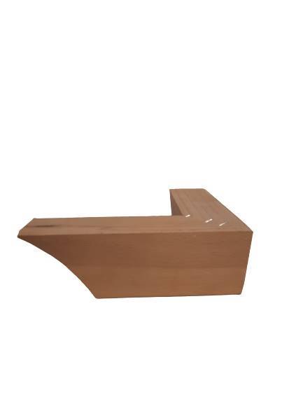 Noga buk natura  narożna 150x150 h50mm 