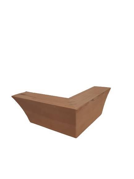 Noga buk natura  narożna 150x150 h50mm 