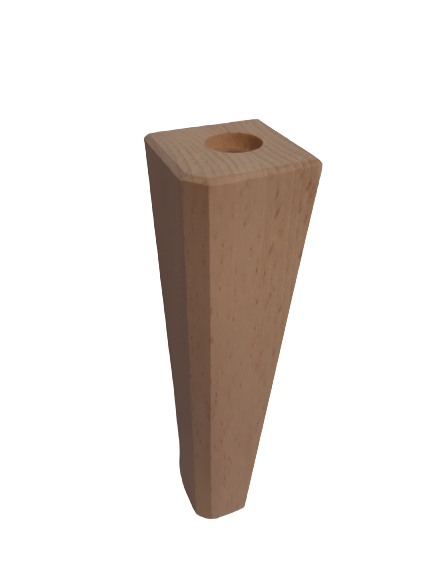 Noga z drewna buk natura ziko 35x20 h 100 mm