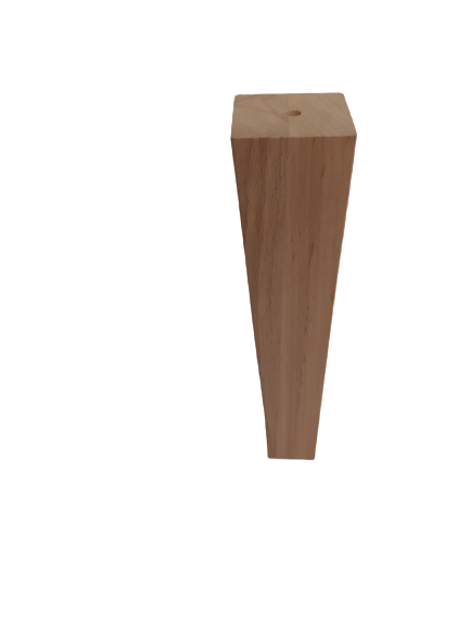 Noga z drewna buk natura 50x50/35x35 h 250 mm