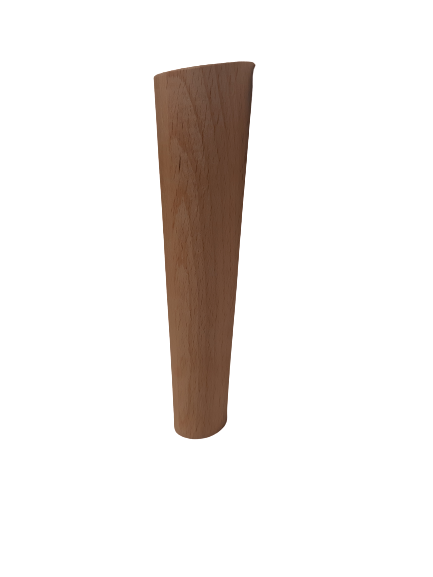 Nóżka meblowa buk natura skośna 40x20 h 100 mm