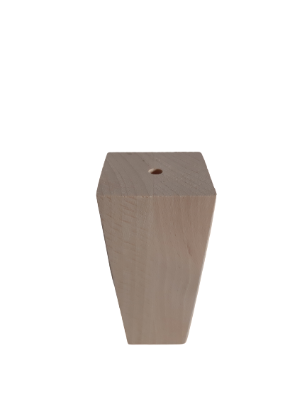 Nogi drewno buk natura klin 60x60/40x40 h 120 mm