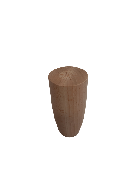 Noga buk natura stożek toczony 60x35 h 100 mm bec