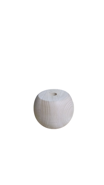 Noga drewno buk natura baryłka fi 60 h 60 mm