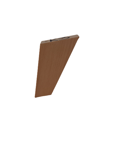 Noga drewno buk natura skośna 85x35/35x30 h 250 mm