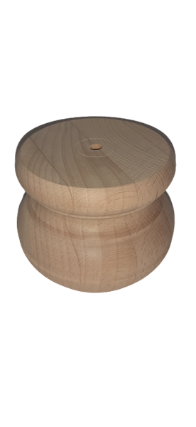Noga drewno buk natura baryłka 80x70  h 80 mm