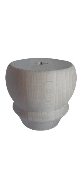 Noga drewno buk profil 80x55 h 80 mm