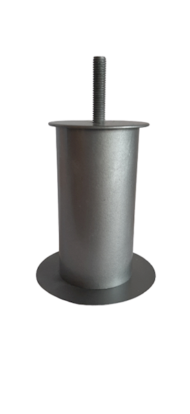 Noga metalowa h 100 fi 60 góra dół 80+ śruba