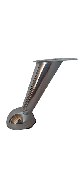 Noga metalowa skośna h 130 fi 60