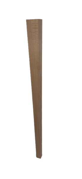 Noga z drewna buk natura klin 50x50/30x30 h 740 mm
