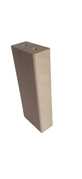 Noga z drewna buk natura SŁUPEK 60x30 h 150 mm