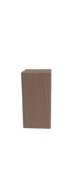 Noga z drewna buk natura SŁUPEK 50x50 h 100 mm
