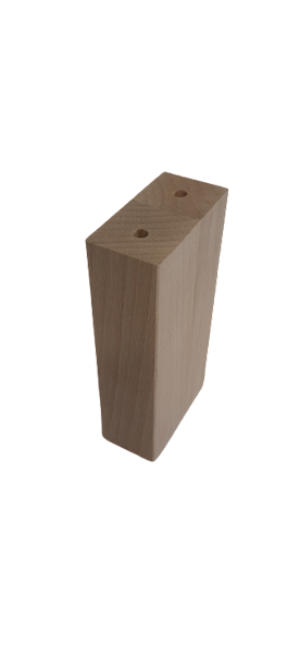 Noga z drewna buk natura SŁUPEK  60x30 h 120 mm
