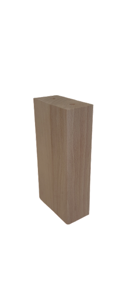 Noga z drewna buk natura SŁUPEK  60x30 h 120 mm