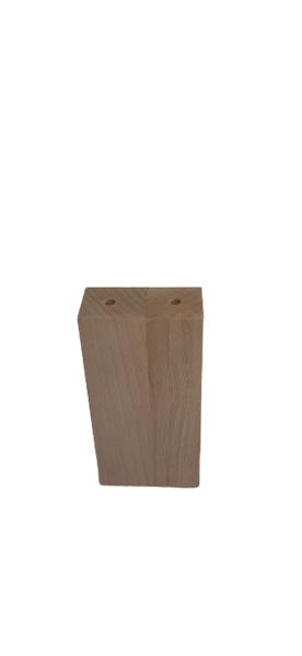 Noga z drewna buk natura SŁUPEK  60x30 h 120 mm