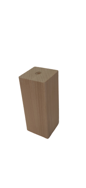 Noga z drewna buk natura SŁUPEK 50x50 h 120 mm