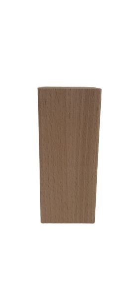 Noga z drewna buk natura SŁUPEK 50x50 h 120 mm