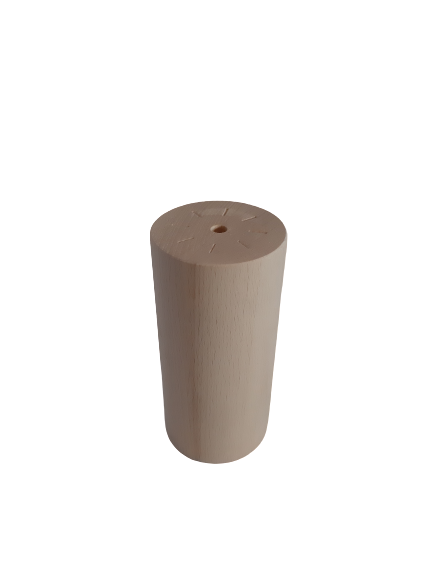 Noga z drewna buk natura WALEC 60x60 h80mm