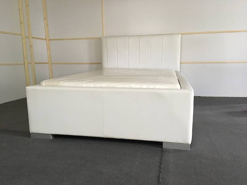 ŁÓŻKO TAPICEROWANE 120X200 BIAŁE ECO PIKOWANE 