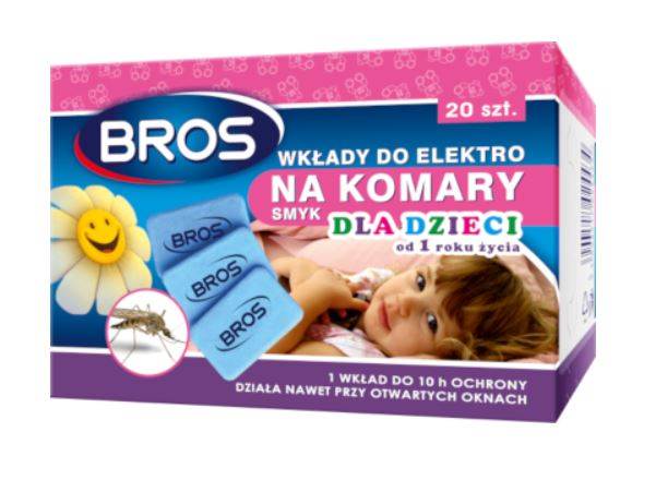 BROS wkłady do elektrofumigatora dla dzieci 20szt