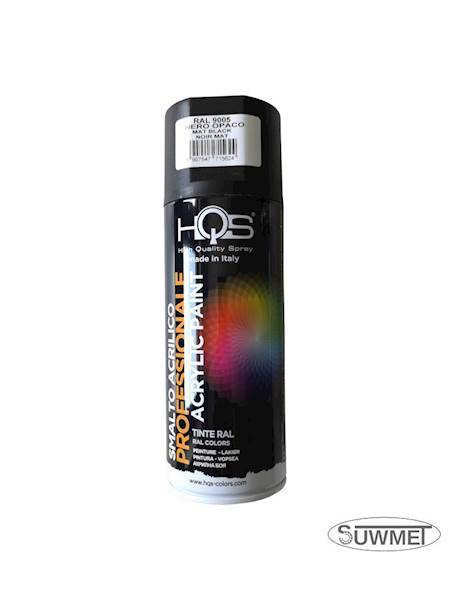 LAKIER "HQS" 400 ML CZARNY MAT RAL 9005
