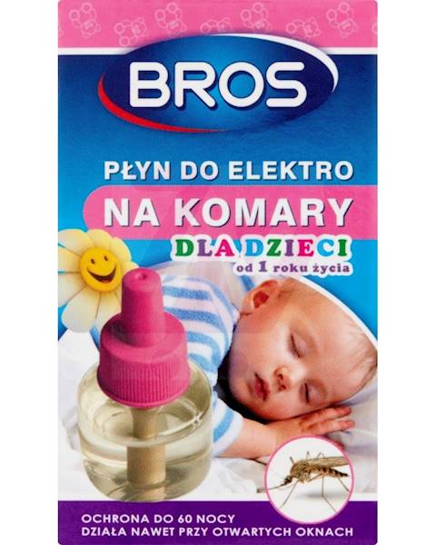 BROS płyn do elektro na komary 40ml  dla dzieci !!