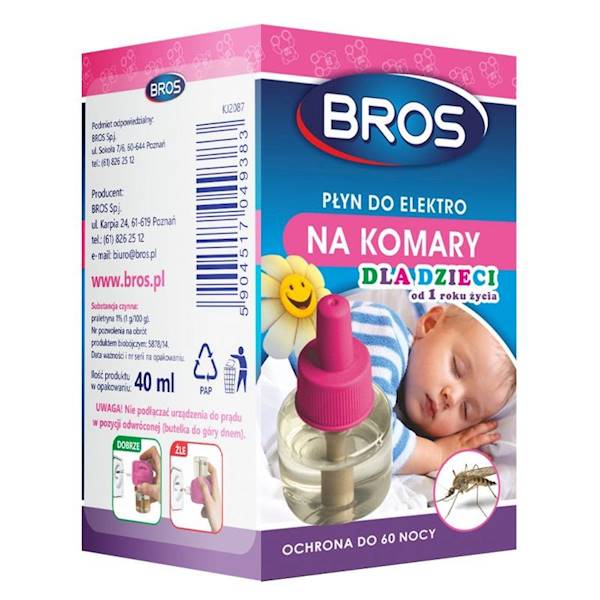 BROS ELEKTRO+ płyn na komary 60 nocy dla dzieci-a