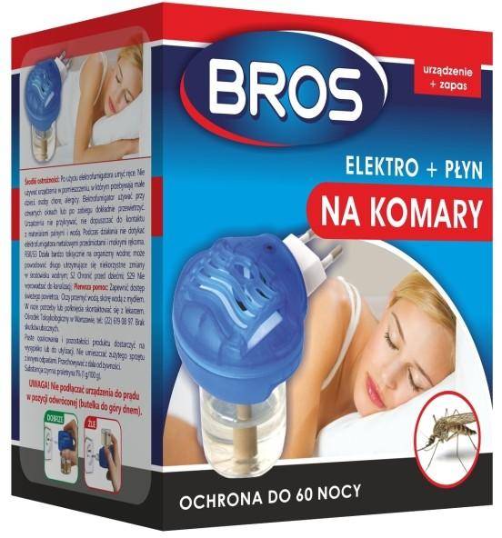 BROS ELEKTRO+płyn na komary 60 nocya
