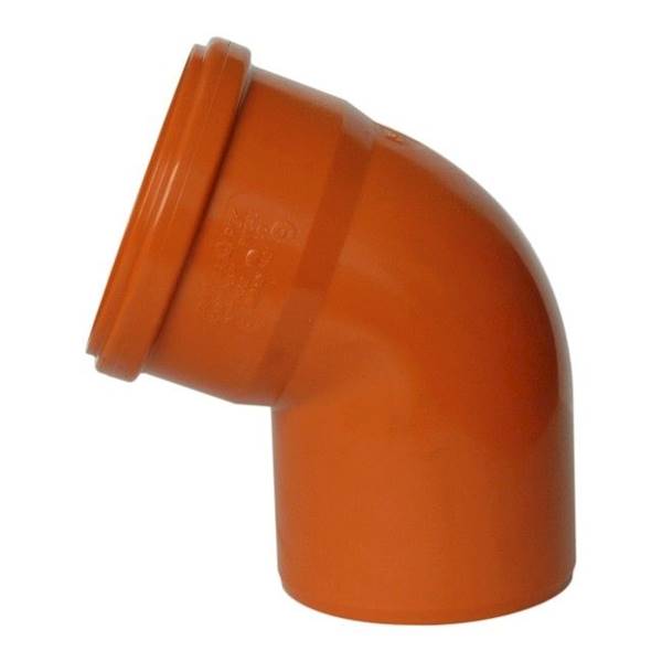 KOLANO kan. PVC DN 110-67 stop