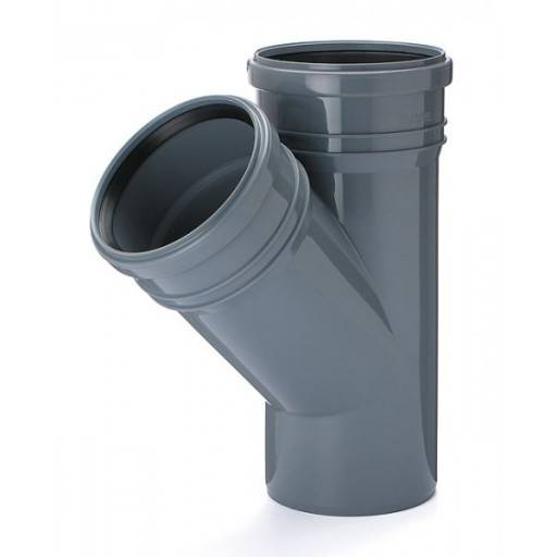 TRÓJNIK KAN. WEW. PP DN 110X110-45 stop.