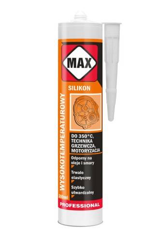 MAX SILIKON WYSOKOTEMP.300ML CZERWONY 