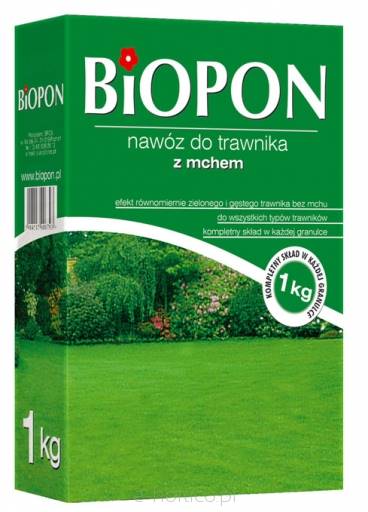 BIOPON nawóz do trawnika z mchem 1kg