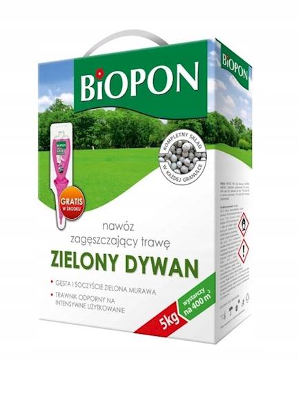 BIOPON ZIELONY DYWAN NAWÓZ ZAGĘSZCZAJĄCY 5KG