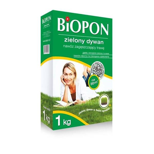 BIOPON ZIELONY DYWAN NAWÓZ ZAGĘSZCZAJĄCY 5KG