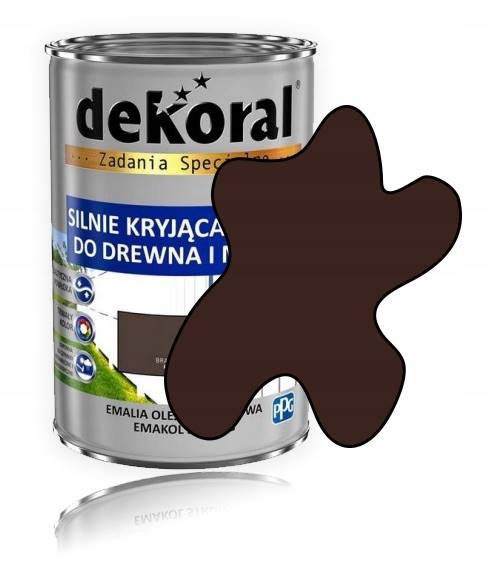 EMALIA CHLOROKAUCZUK BRĄZOWY CZEKOL 0,9l DEKORAL