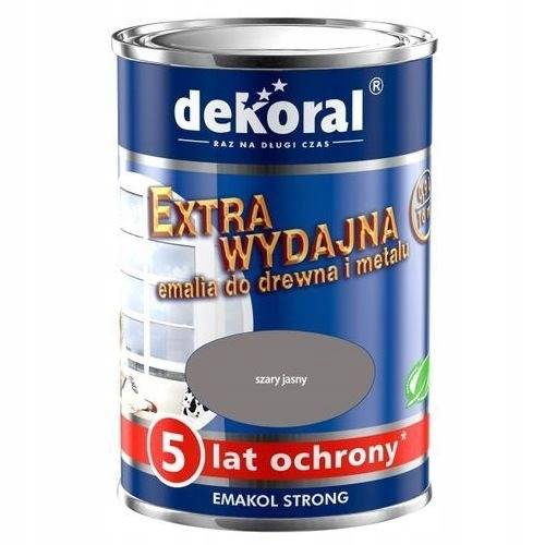 EMAKOL FTALOWY SZARY JASNY 0,9 L DEKORAL