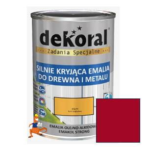 EMAKOL FTALOWY CZERWONY KARMINOWY 0,9 L DEKORAL