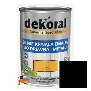 EMAKOL FTALOWY CZARNY 0,9 L DEKORAL