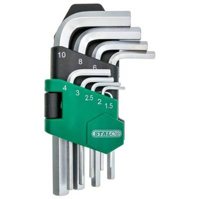 KLUCZE IMBUSOWE ZESTAW 9CZ 1,5-10mm STALCO