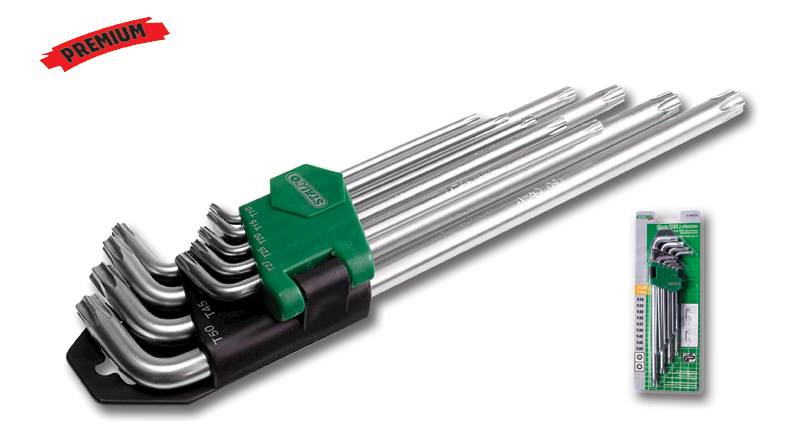 KLUCZE TORX 9SZT T10-T50 STALCO