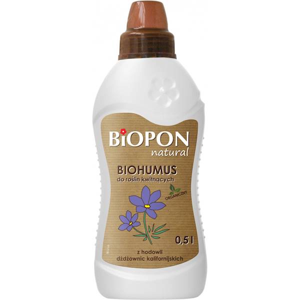 BIOPON nawóz BIOHUMUS DO ROŚLIN KWITNĄCYCH  0,5l